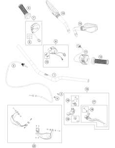 Clamp Cpl. Incl. 2 Screws (KTM/HVA/GG)