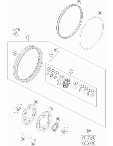 Brake Disc Front D=320 (KTM/HVA/GG) St:60