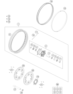 Brake Disc Front D=320 (KTM/HVA/GG) St:60 2