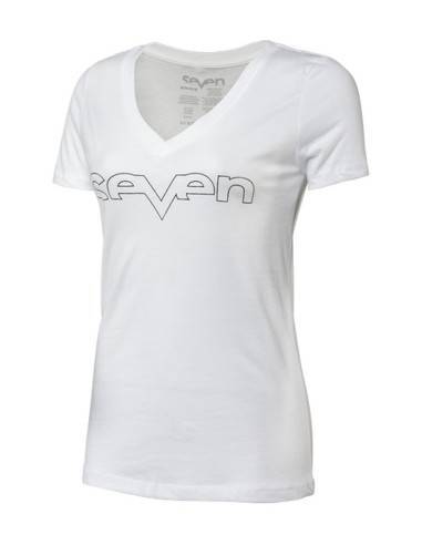 Camiseta Mujer Seven Brand Foil Blanco