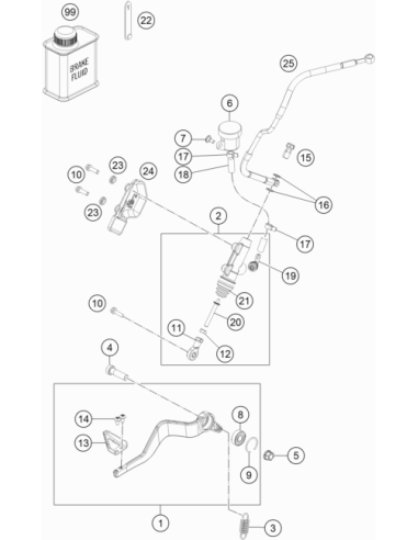 Screw, Reservoir (KTM/HVA/GG)