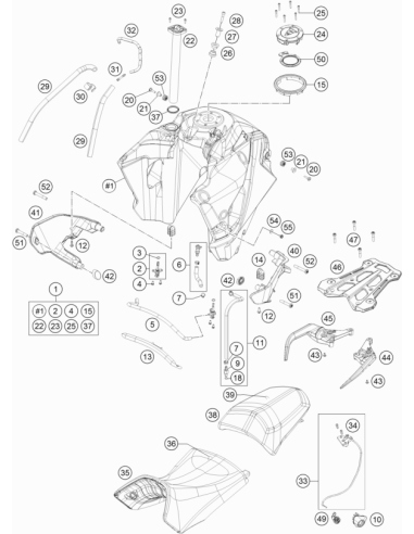 Hose Connection Straight (KTM/HVA/GG)