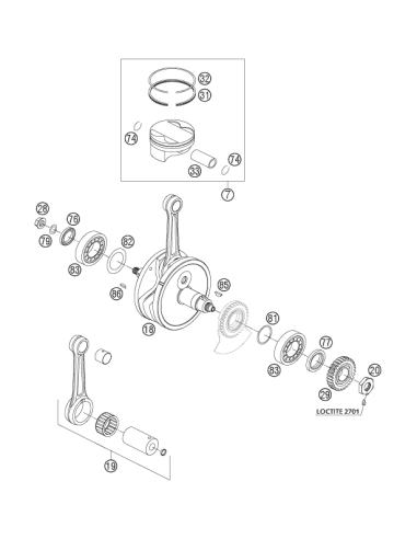 Woodruff KEY 5x6,5 Harded (KTM/HVA/GG)