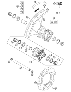 Spacer Bushing D=22mm (KTM/HVA/GG)