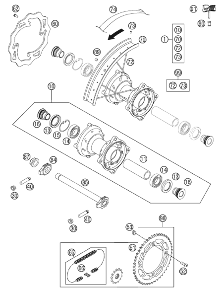Bear.spacer Tube ´12 (KTM/HVA/GG)
