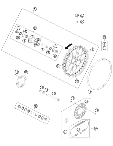 Bear.spacer Tube ´12 (KTM/HVA/GG)