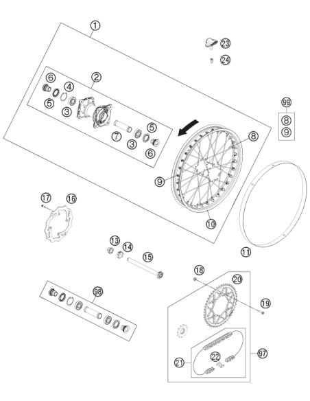 Bear.spacer Tube ´12 (KTM/HVA/GG)