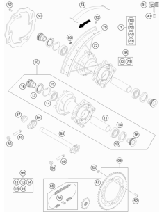Freno de Cubierta 1.85 Original KTM/Husqvarna/GasGas 2
