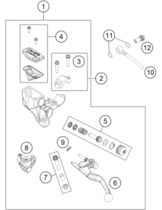 Brake Hose Rear L=xxxmm 12 (KTM/HVA/GG)