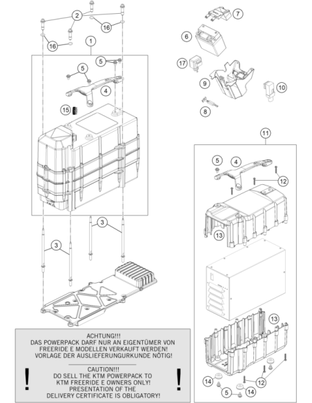 Battery 12v/1,9ah Lithium/ionen (KTM/HVA/GG)