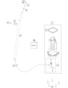 Hydraulic Connector Cpl. (KTM/HVA/GG)