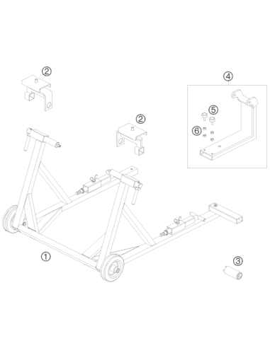 Bracket FOR Assembling Rack (KTM/HVA/GG)