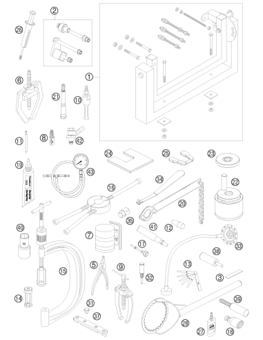 Press. Tool F. Cranks. Cpl. (KTM/HVA/GG)