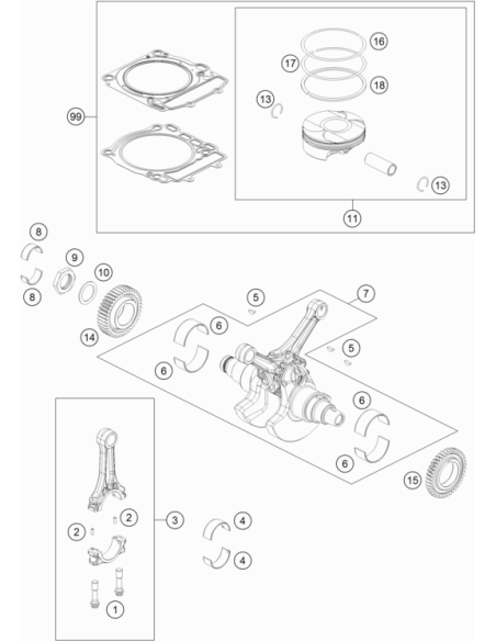 Circlip LC4 07 (KTM/HVA/GG) St:50