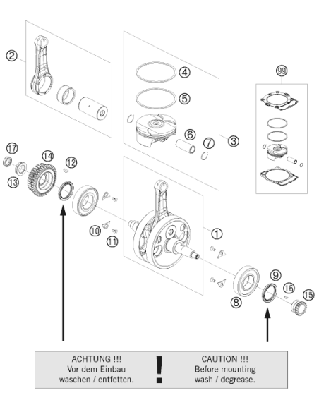 Retaining Plate F. CS Bearing (KTM/HVA/GG) St:70