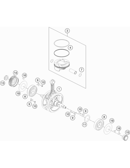 Retaining Plate F. CS Bearing (KTM/HVA/GG) St:70