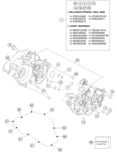 Retaining Bracket Crankshaft Bearing (KTM/HVA/GG)
