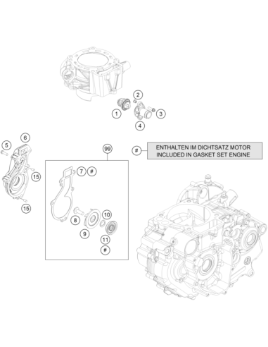 Water Pump KIT Rep. (KTM/HVA/GG)
