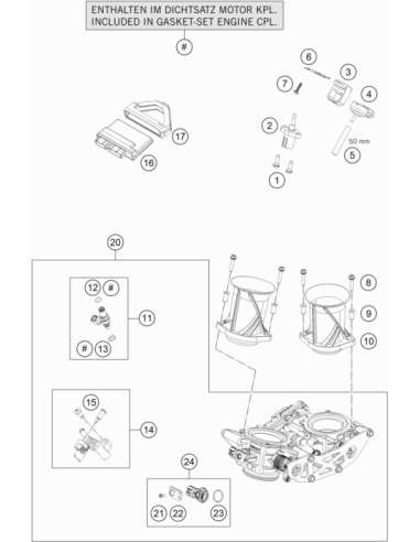 Plate, Stay (KTM/HVA/GG)