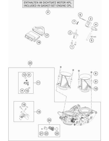 Plate, Stay (KTM/HVA/GG)