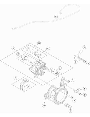 Bolt Brake Saddle Bracket (KTM/HVA/GG)