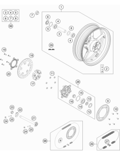 Sprocket Support Cpl. (KTM/HVA/GG)
