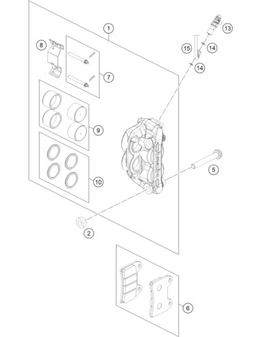 Repair KIT Sealing Rings 4X (KTM/HVA/GG)
