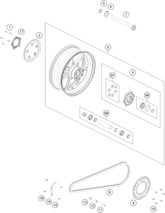 Phonic Wheel, Rear (KTM/HVA/GG)
