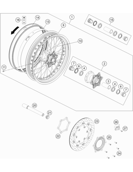 Abs-sensor (KTM/HVA/GG)