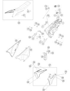 Retaining Bracket Battery Cmpl. (KTM/HVA/GG)