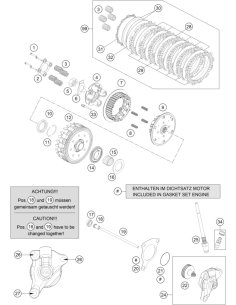 Piston KIT Output Cyl. DOT Cpl. 27mm (KTM/HVA/GG) St:50
