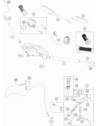 Handlebar Switch Left (KTM/HVA/GG)