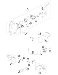 Wiring Harn. Lic. Plate Illum. (KTM/HVA/GG) 2
