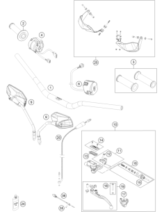 Clamp, Cyl. Pin, O-ring (KTM/HVA/GG) St:50