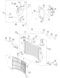 Radiator Retaining Bracket (KTM/HVA/GG)