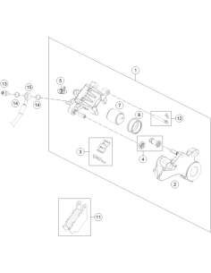 Brake Hose Rear Caliper (KTM/HVA/GG)