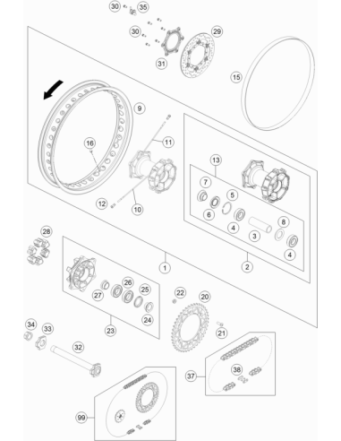Sensor Wheel ABS Rear (KTM/HVA/GG)