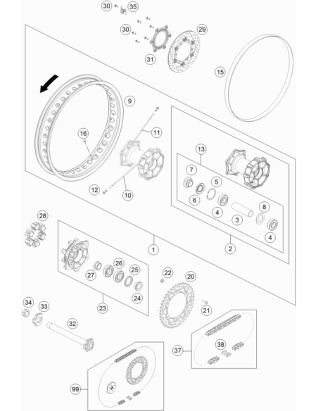 Sensor Wheel ABS Rear (KTM/HVA/GG)