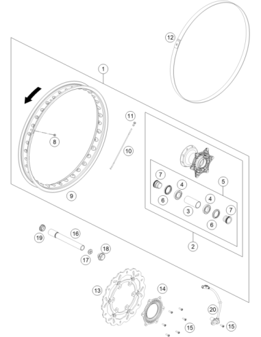 Abs-sensor (KTM/HVA/GG)