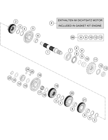 Stop Disk 24.6x33x1.5 (KTM/HVA/GG) St:70