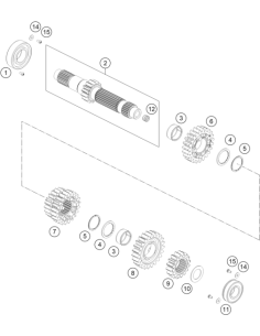 Sliding Gear 3rd/4th Gear (KTM/HVA/GG)