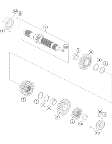 Sliding Gear 3rd/4th Gear (KTM/HVA/GG)