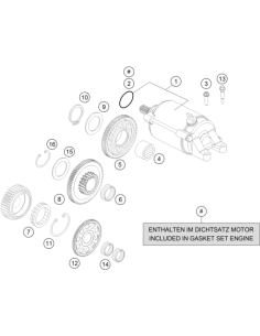 E-starter Engine Cpl. (KTM/HVA/GG) St:70