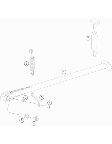Side Stand Black (KTM/HVA/GG) St:60