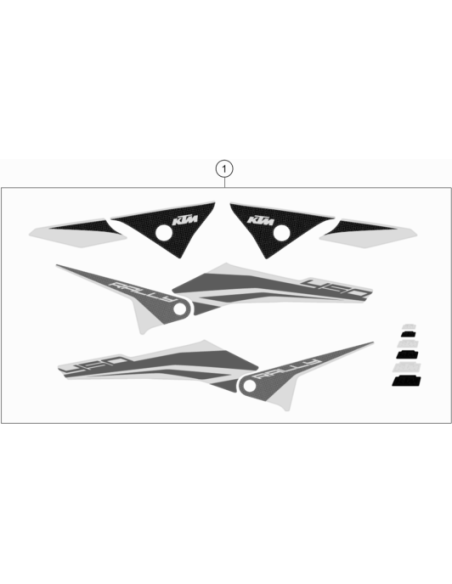 Decor SET 767 Rally 2019 KTM (KTM/HVA/GG)