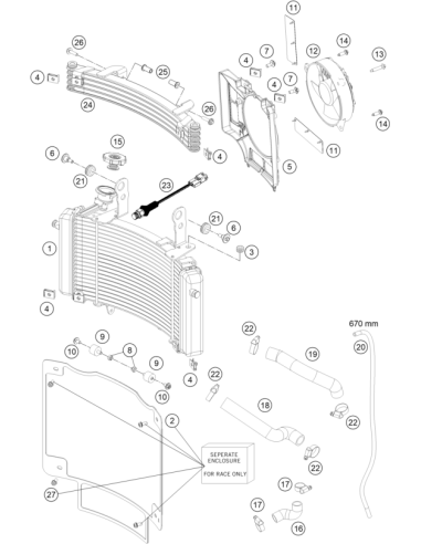 Radiator (KTM/HVA/GG)