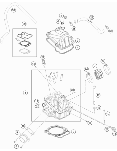 Engine Flange (KTM/HVA/GG)