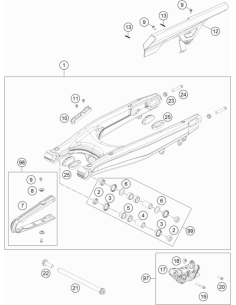 Swing ARM Cpl. (KTM/HVA/GG)