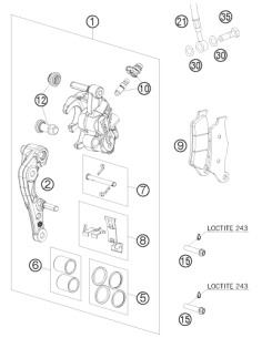 Retaining Plate SET Brembo (KTM/HVA/GG)