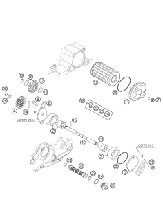 OIL Pump Gear 14T 08 (KTM/HVA/GG) St:70